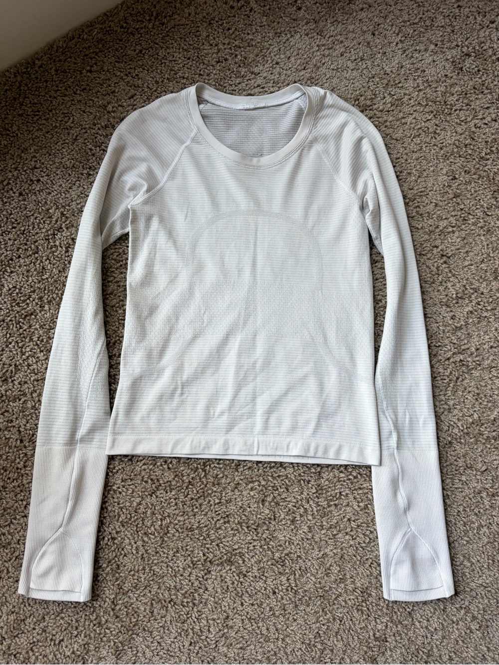lululemon athletica Long Sleeve Crewneck Top - White